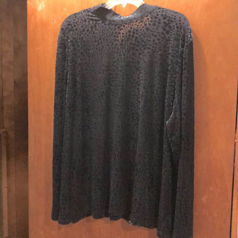 Iridescent green long sleeved shirt